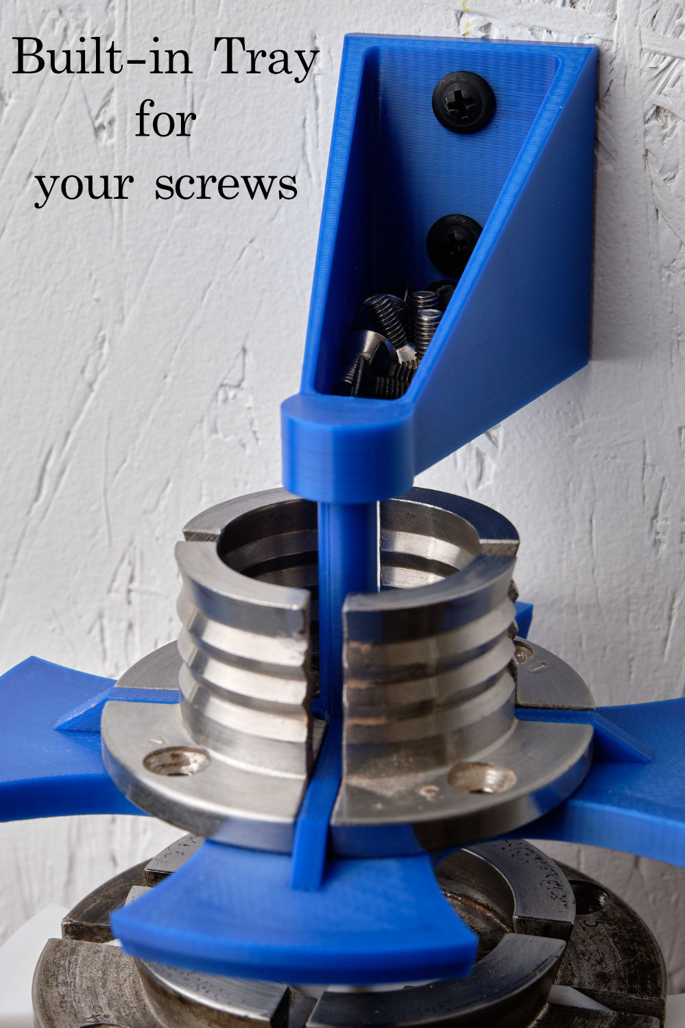 Chuck Jaw Wall Mounted Holder with Rotating Carousel - Ultimate Storage Solution