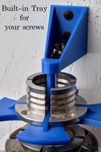 Chuck Jaw Wall Mounted Holder with Rotating Carousel - Ultimate Storage Solution
