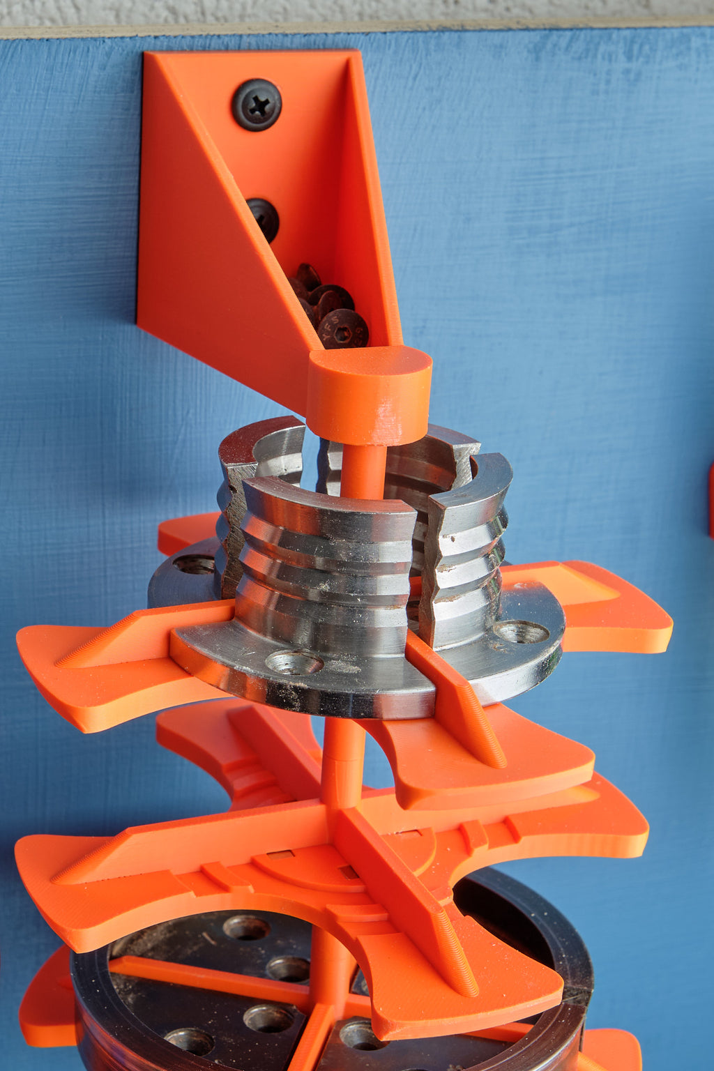 Chuck Jaw Wall Mounted Holder with Rotating Carousel - Ultimate Storage Solution
