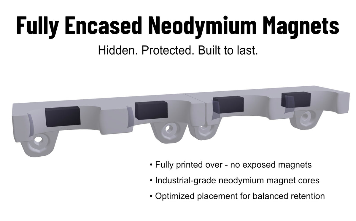 Quad Rack-a-Tool – Modular Wall Rack for 4 Turning Tools