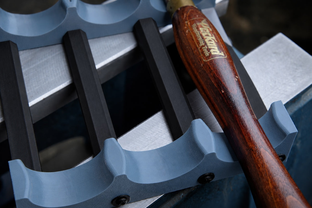 Lathe Bed Rack-a-Tool – Magnetic 3-Tool Rack