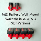 Milwaukee M12 Battery Wall Mount for 2, 3 or 4 Batteries – Storage Solution