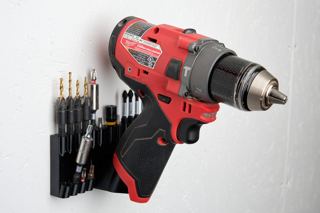 Milwaukee M12 Drill & Impact Driver Wall Mount with 20-Bit Storage