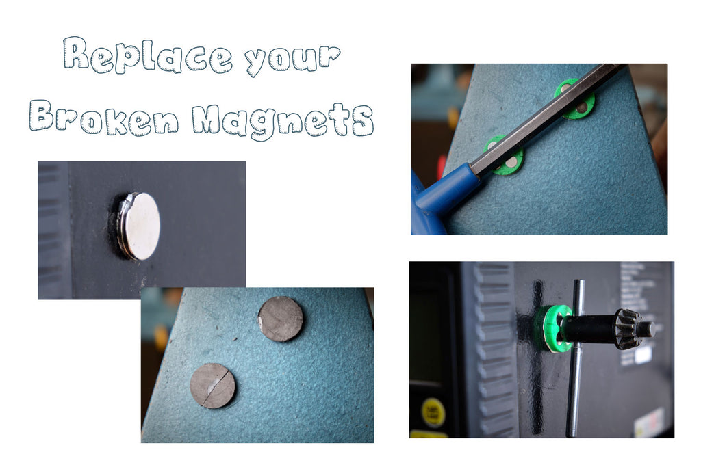 (Set of 5) Plastic-Encased Magnetic Tool Holder with adhesive backing: Keep Your Tools Secure on your wood lathe, drill press, or tool box.