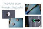 (Set of 5) Plastic-Encased Magnetic Tool Holder with adhesive backing: Keep Your Tools Secure on your wood lathe, drill press, or tool box.