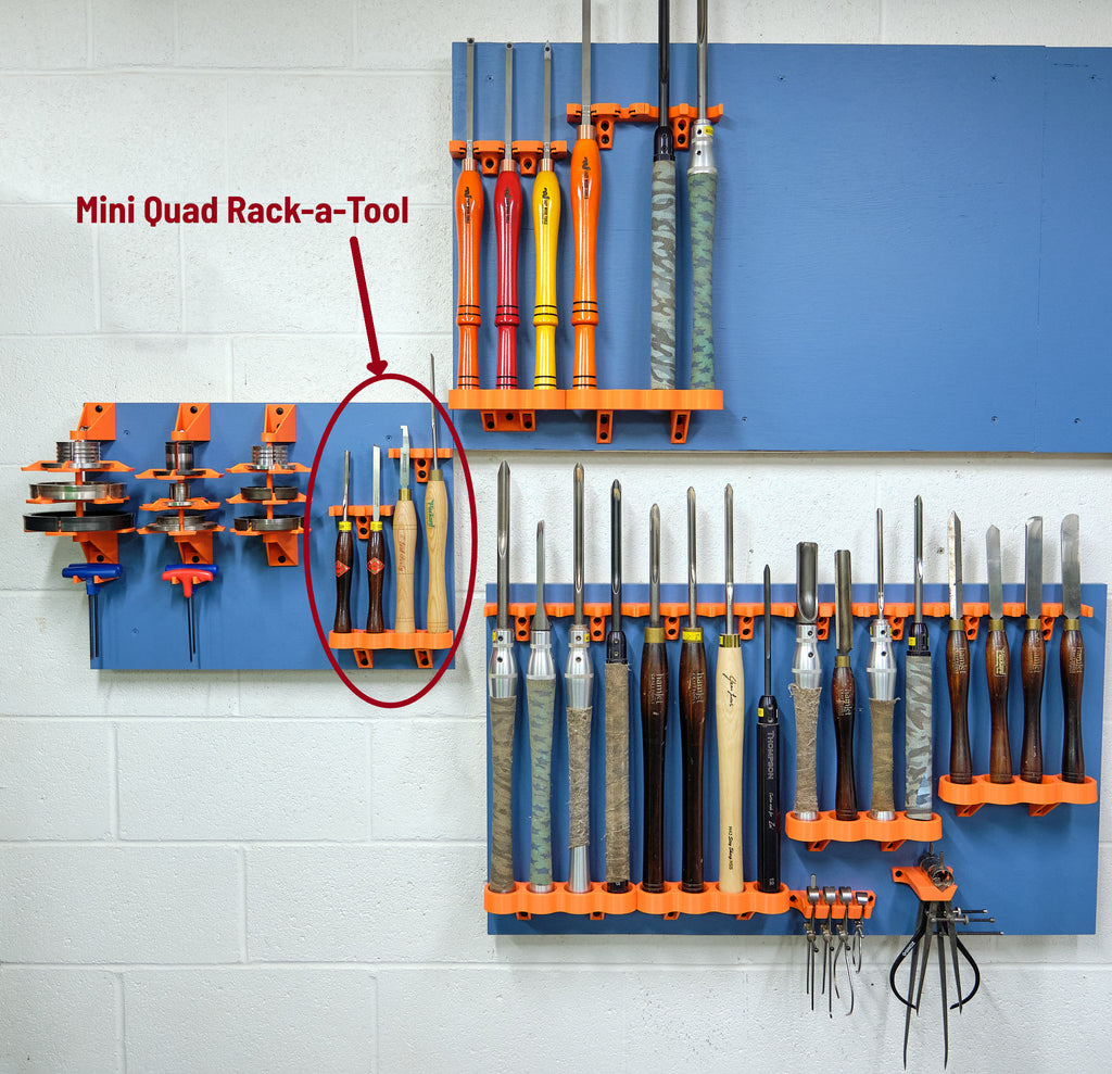 Mini Quad Rack-a-Tool for Pen-Turning Tools
