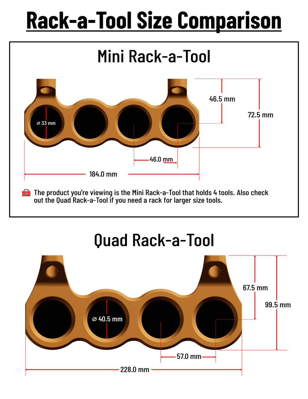 Mini Quad Rack-a-Tool for Pen-Turning Tools