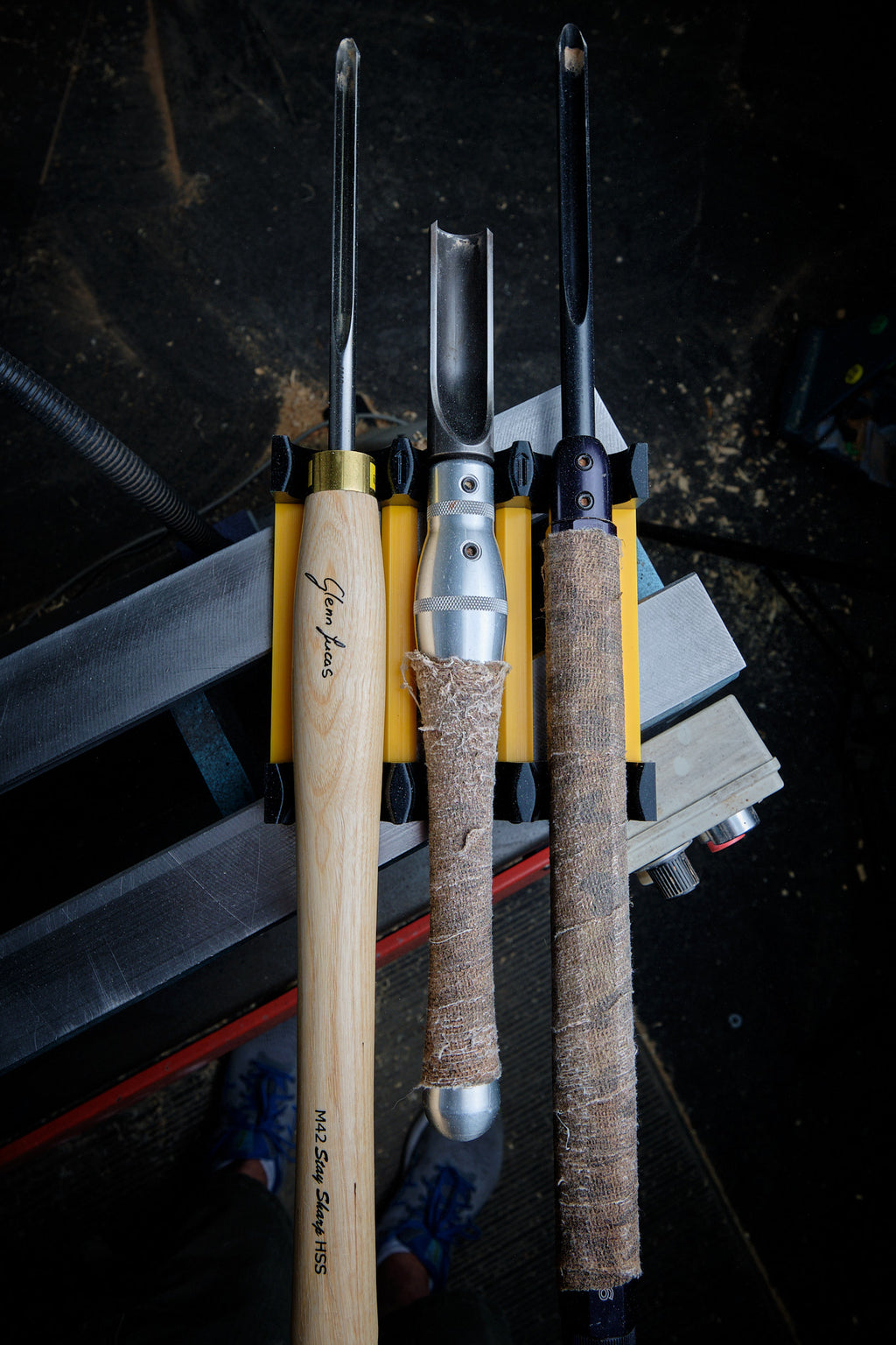 3-Slot Magnetic Tool Rack for Lathes