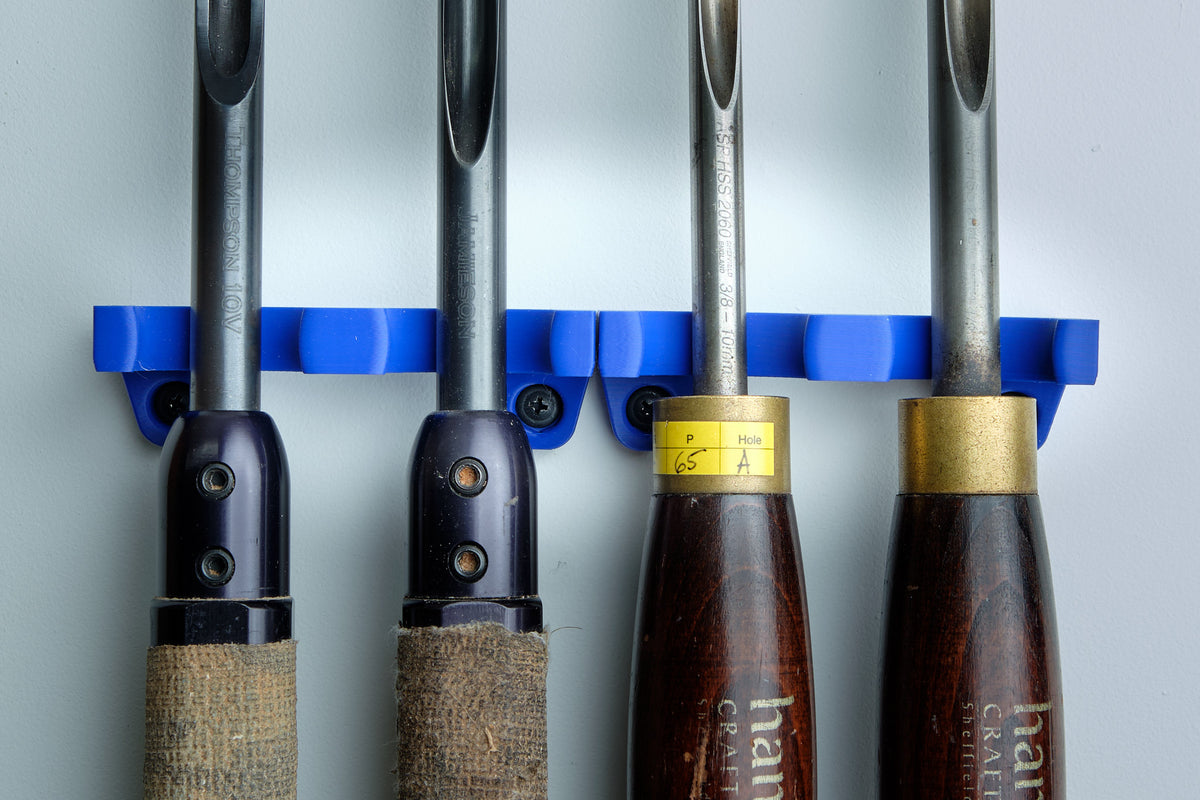 Quad Rack-a-Tool – Modular Wall Rack for 4 Turning Tools