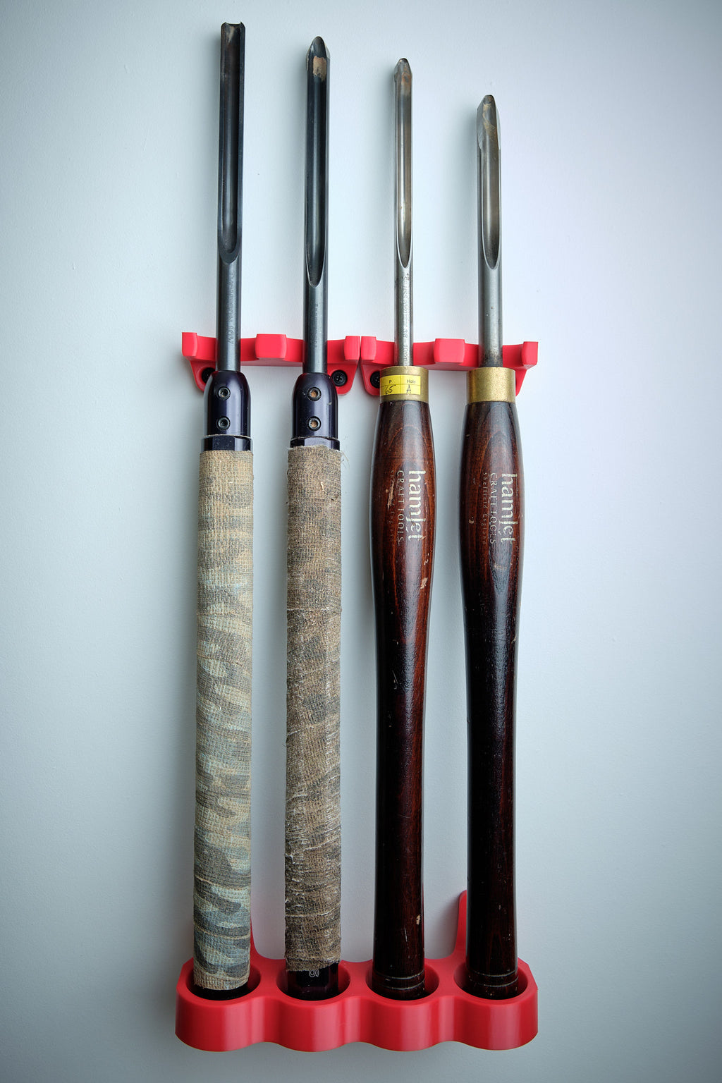 Quad Rack-a-Tool – Modular Wall Rack for 4 Turning Tools