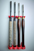 Quad Rack-a-Tool – Modular Wall Rack for 4 Turning Tools