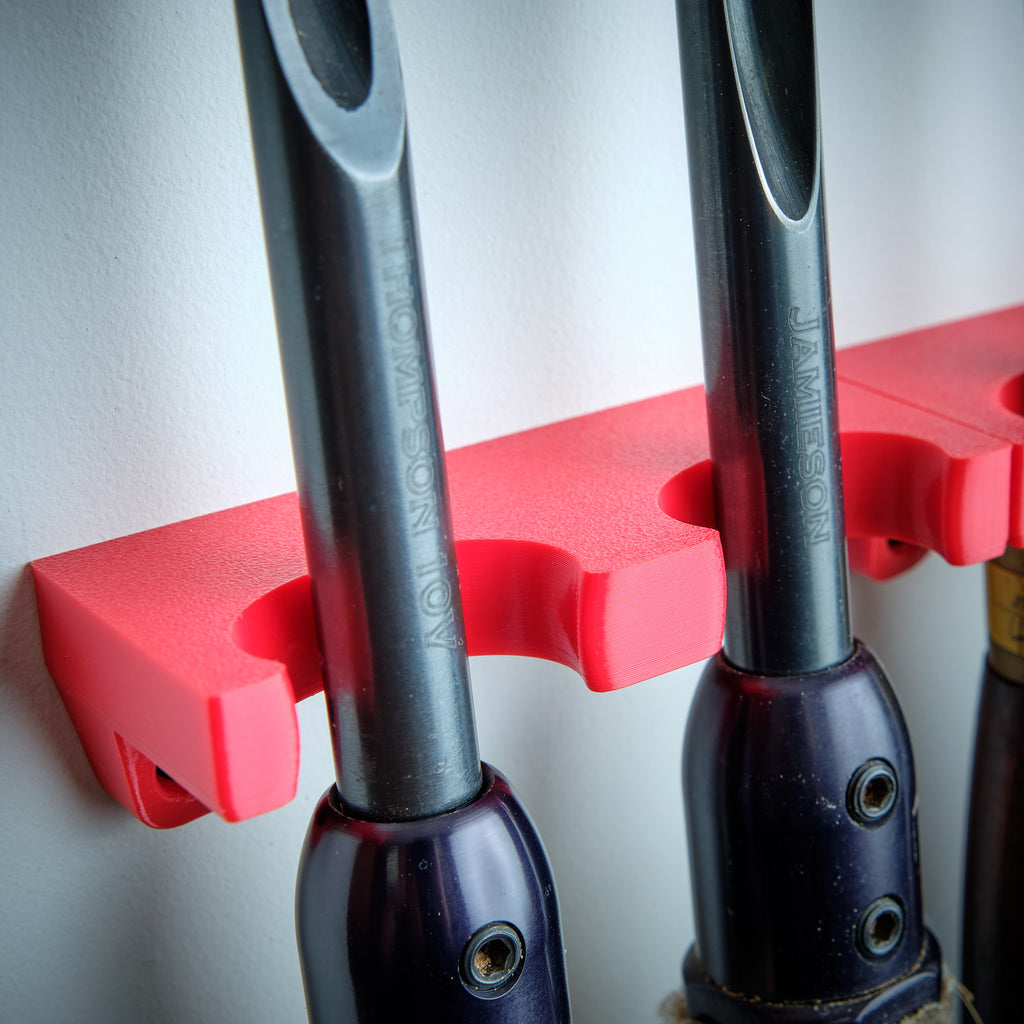 Quad Rack-a-Tool – Modular Wall Rack for 4 Turning Tools