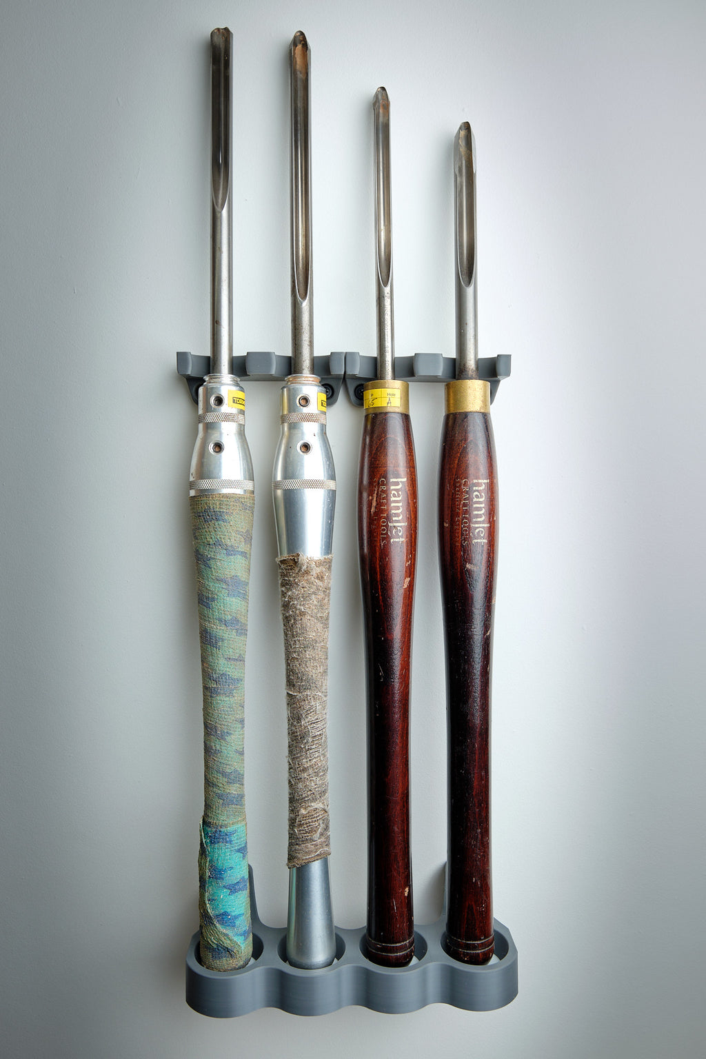Quad Rack-a-Tool – Modular Wall Rack for 4 Turning Tools
