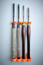 Quad Rack-a-Tool – Modular Wall Rack for 4 Turning Tools