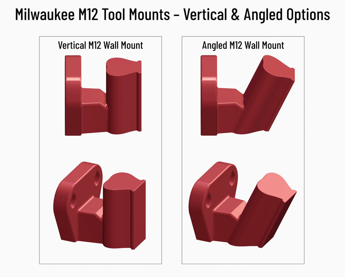 STL Download – Angled Milwaukee M12 Tool Mount