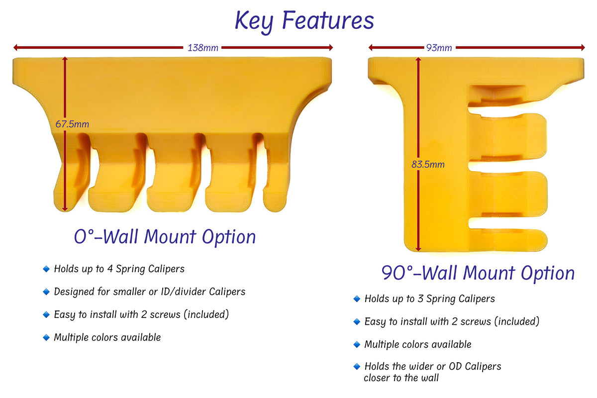 Spring Caliper Wall Mount