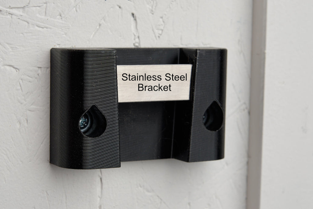 Universal Tape Measure Wall Mount – 3D Printed Holder with Embedded Stainless Steel Bracket