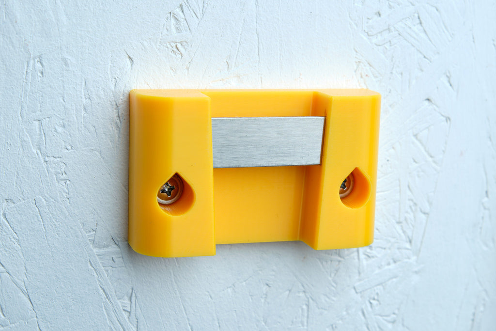 Universal Tape Measure Wall Mount – 3D Printed Holder with Embedded Stainless Steel Bracket
