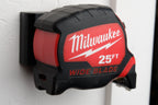Universal Tape Measure Wall Mount – 3D Printed Holder with Embedded Stainless Steel Bracket
