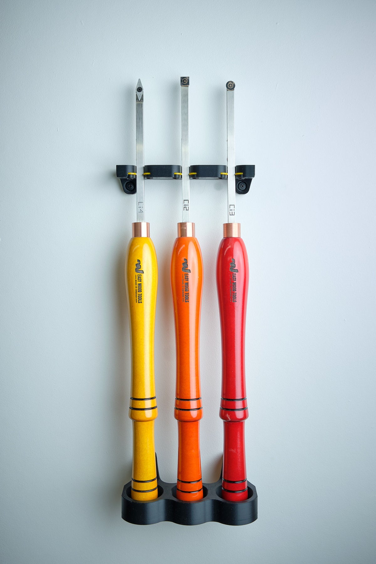 Tri Rack-a-Tool – Wall Rack for 3 Turning Tools