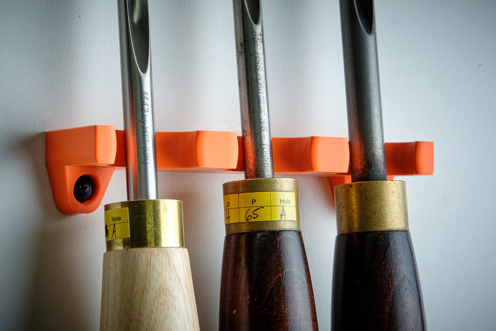 Tri Rack-a-Tool – Wall Rack for 3 Turning Tools