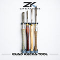 Quad Rack-a-Tool – Lathe Tool Rack for Easy Wood Tools