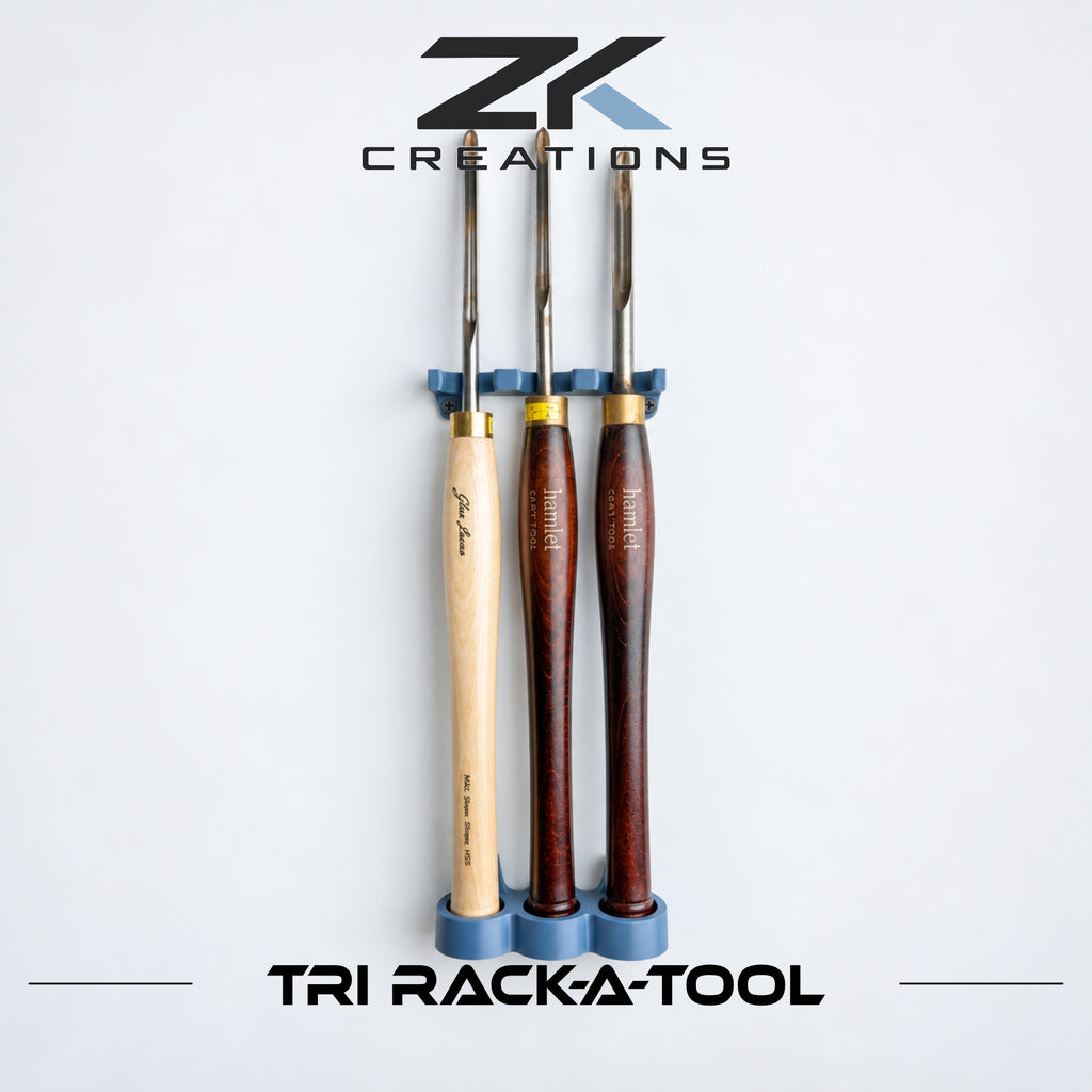 Tri Rack-a-Tool – Lathe Tool Rack for Easy Wood Tools